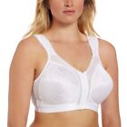 050X05 Playtex 4695 18 Hr TruSupport Front Close Floral Bra 38D White (NWD)