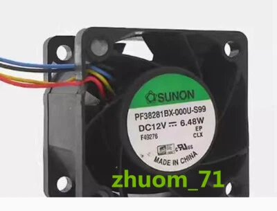 1PC SUNON PF38281BX-000U-S99 3.8cm 12V 6.48W PWM Ball Fan - Image 1 of 2