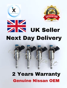 4x GENUINE NISSAN OEM FUEL INJECTORS NISSAN JUKE 1.6L SUV 2010-23 MR16DTT - Picture 1 of 7