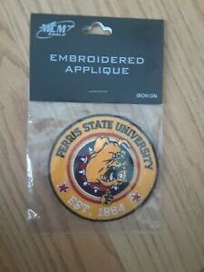 Ferris State University Bulldogs Embroidered Iron On Patch 3” X 2.5”