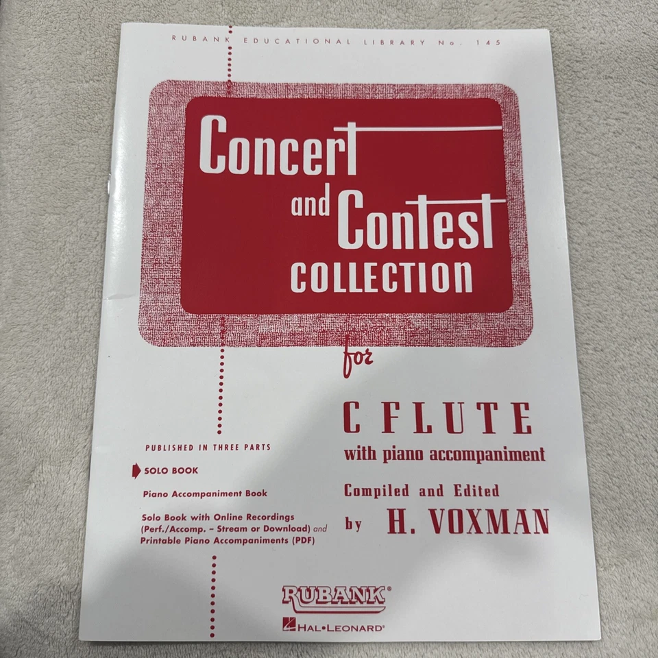 Concert and Contest Collection for C Flute - Solo Book with Piano accompaniment - Image 1 of 2