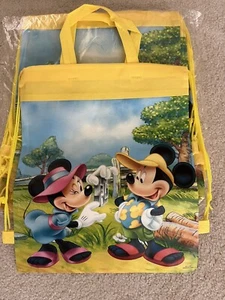 12 Disney Mickey & Minnie Drawstring Backpack Birthday Party Favor/Gift Bags - Picture 1 of 5