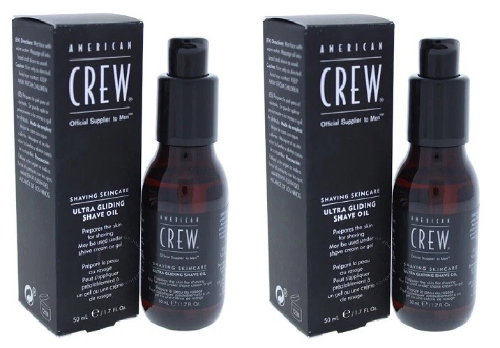 PACK 2 - ACEITE DE AFEITADO ULTRA DESLIZANTE AMERICAN CREW PARA HOMBRE 1,7 OZ Foto 1 de 1