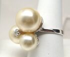 Pearl Ring Genuine Sterling Silver 925 Jewelry size 9