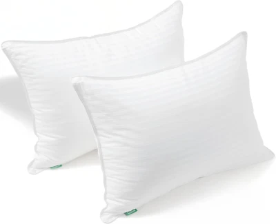 Premium Queen Size Bed Pillows - Set of 2, 28"X20", Cooling Hotel Quality, down - Image 1 of 4