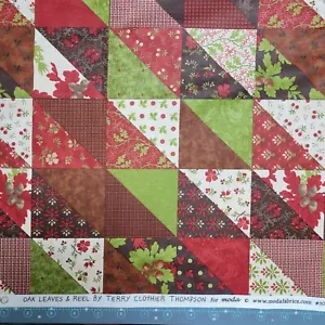 7 yds MODA Oak Leaves & Reel Convenience Fabric by Terry Clothier Thompson #8058 - Picture 1 of 1