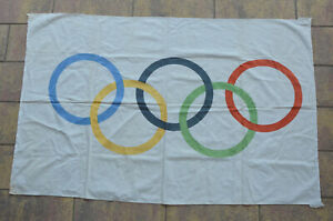 Vintage German Olympic Flag Shawl Karl Trager