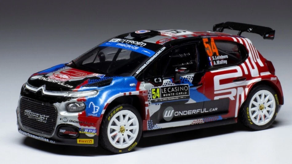 Citroen C3 Rally2 #54 Rally Monte Carlo 2022 Lefebvre/malfoy 1:43 Model - Immagine 1 di 1