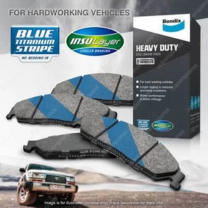 4Pcs Bendix Rear Heavy Duty Brake Pads for RAM 1500 DS DT 3.0L 5.7L 6.2L 2019-On - Picture 1 of 2