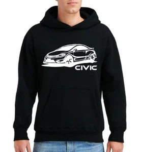 Civic Hoodie Sweatshirt & Gesichtsmaske JDM Shirt HFP IS COUPE Herren Unisex - Bild 1 von 1