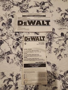 DeWalt Tool Manuals - Picture 1 of 3