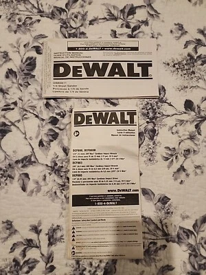 DeWalt Tool Manuals - Image 1 of 3