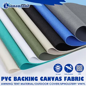 Canvas Fabric Durable Auto Seat Cover Patio Awning Roof Tarp Shade Sail Material - Picture 1 of 37