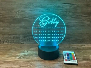 Ohrringhalter 3D LED Nachtlicht mit 16 Farben Fernbedienung und kostenlosem Versand - Bild 1 von 9