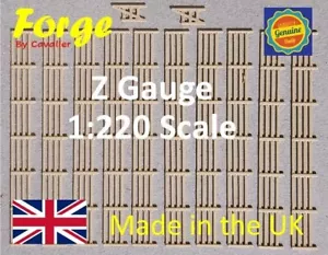 Fencing Railings Z Gauge New 10 Pack Wood 1:220 Scale Models Train Railway - Foto 1 di 8