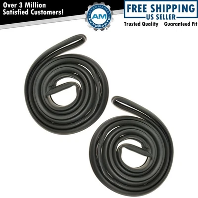 Door Seals Rubber Weatherstrip Pair Set NEW for Buick Pontiac Olds 2 Door RWD - Image 1 of 2