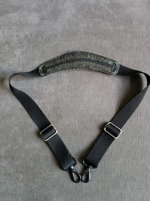 TUMI Black Leather Nylon Replacement Shoulder Strap Briefcase Duffle Bags  - Image 1 of 4