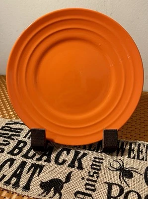 Rachel Ray Orange Salad Plates 8” Set Of 4. Great For Fall Dessert Plates Also. - Image 1 of 2