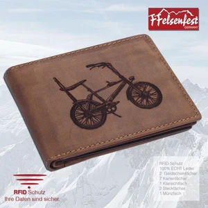 Cartera a prueba de rocas cartera bicicleta marrón Bonanza rueda protección RFID - Imagen 1 de 6