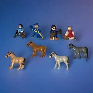 Lote de estatuillas y caballos Lincoln Troncos piezas fronterizas vaquero pionero vintage - Imagen 1 de 6