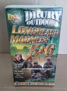 Drury Outdoors Longbeard Madness 5&6 2 VCR Pack New Sealed - Picture 1 of 6