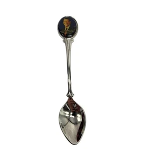 Cuchara conmemorativa de metal plateado F.O.R.T Ronald Reagan 40º Presidente 1981-1989 - Imagen 1 de 9