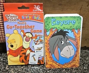 Tarjetas flash de juego Disney Winnie The Pooh Go-together a juego (faltan 2 cartas) - Imagen 1 de 4