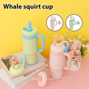 710ml Whale Squirt Style Vacuum Tumbler Whale Fountain Style Insulated sttNv - Picture 1 of 22