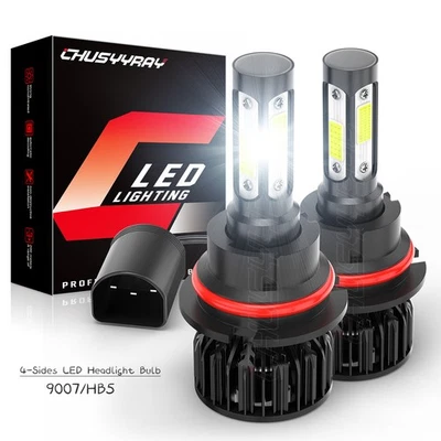 Faro LED bombillas altas bajas 2 piezas para Ford E-150 2003 2004 2005 2006 2007 9007 Foto 1 de 4