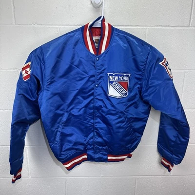 Vintage New York Rangers NHL Starter Satin Bomber Jacket Size Large NHL Hockey - Image 1 of 4