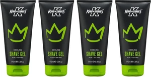 King of Shaves Cooling Shave Gel for Men, with Aloe + Tea Tree, 175ml x 4 - Picture 1 of 1