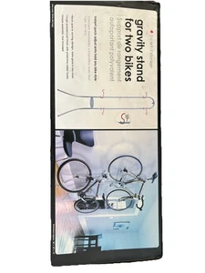 Gravity Ständer für 2 Fahrräder Michelangelo 82" x 24" x 14" maximale Belastung 100 Pfund Neu aus altem Lagerbestand Neu im Karton - Bild 1 von 9
