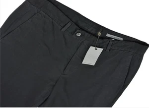 John Varvatos Herren Leinen Baumwolle schwarz Chino Hose 32 NEU $ 298 P344P1 AQIA - Bild 1 von 6