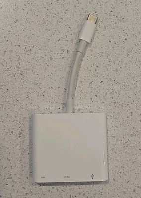 Adaptador multipuerto USB-C A AV digital OEM Apple A1621 MUF82AM/A - Original Foto 1 de 3
