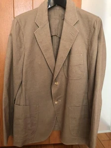 USED TAILORED JACKET, LINEN AND COTTON, SPRING/AUTUMN ACCEPTABLE - Picture 1 of 5