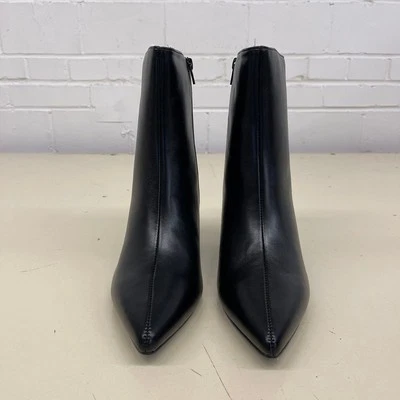 MODA A FIGURAR Botas de cuña punta para mujer talla 10W negras Foto 1 de 4