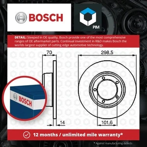 2x Brake Discs Pair Solid fits LAND ROVER DEFENDER L316, L317 Front 90 to 16 Set - Picture 1 of 2