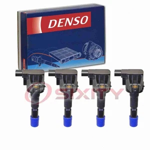 4 pc Denso Direct Ignition Coils for 2009-2013 Honda Fit 1.5L L4 Spark Wire wn - Picture 1 of 5
