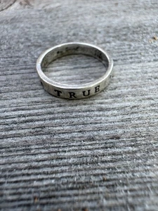 True Love Waits Sterling Silver BSD Bob Siemon Designs Band Ring Size 5.5 - 3g - Picture 1 of 5