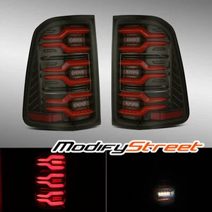 Alpharex For 19-22 Ram 1500 LUXX-Series LED Tail Lights Black Red - Foto 1 di 10