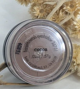 💋bareMinerals COCOA Sombra de ojos mineral suelta color de ojos 0,02 oz/0,57 g ABIERTA - Imagen 1 de 3