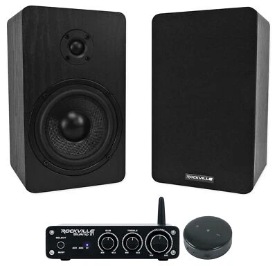 Rockville BLUAMP 21 Bluetooth Amplifier+(2) 5.25" Speakers+Smart Wifi Receiver - Image 1 of 4
