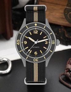 Reloj mecánico automático para hombre Sandblaste 50 brazas 40 mm zafiro 20 ATM NH35A - Imagen 1 de 9