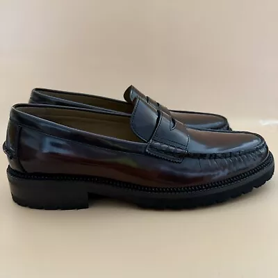 Johnston & Murphy Men’s 9M Donnell Penny Loafer  Brown Brush-Off Leather 20-5990 - Image 1 of 4