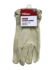 GUANTES DE TRABAJO DE CUERO GRANULADO PIEL DE CERDO HIPER RESISTENTES TALLA GRANDE - Imagen 1 de 3