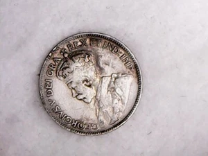1930 Canada Silver 25 Cents - VF - Picture 1 of 2