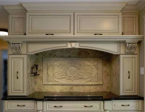 Azulejo de pared de piedra de cocina para salpicadero mármol travertino "hecho a mano" azulejos beige - Imagen 1 de 1