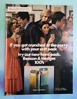 Vintage 1970S Mag Print Ad Benson & Hedges 100S Cigarettes Smoking Party