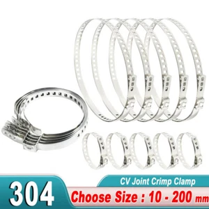 304 Steel Universal Adjustable AXLE CV Joint Boot Crimp Clamp Kit, CV Boot Clamp - Picture 1 of 12