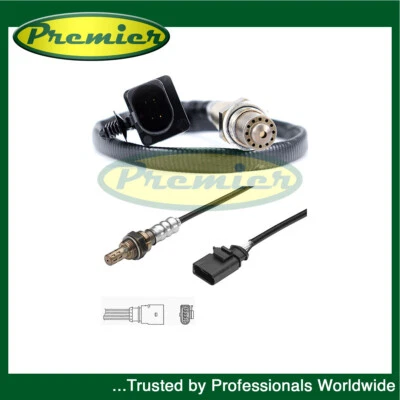 Premier Anteriore + Posteriore 2x Sensori Ossigeno Lambda Adatto Audi VW Skoda Seat 5 Fili - Immagine 1 di 2